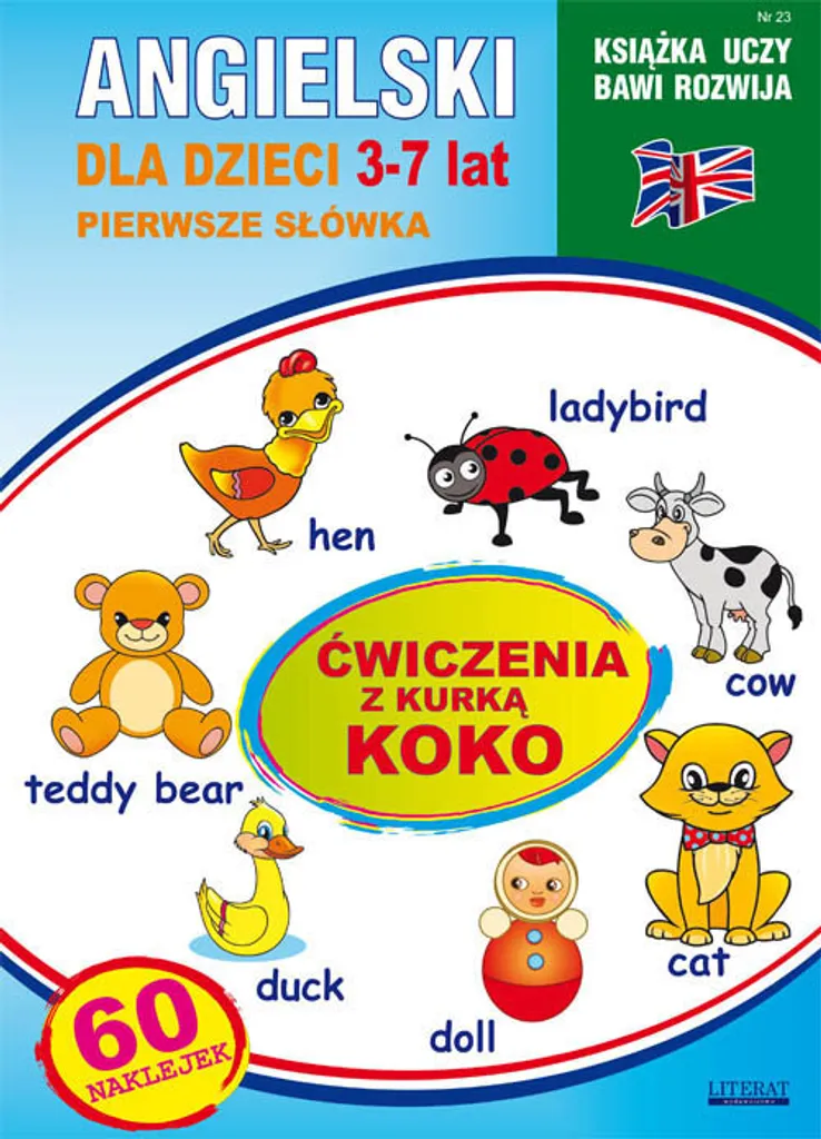 Apprendre l'anglais dès 3 ans : exercices de vocabulaire Koko la poule