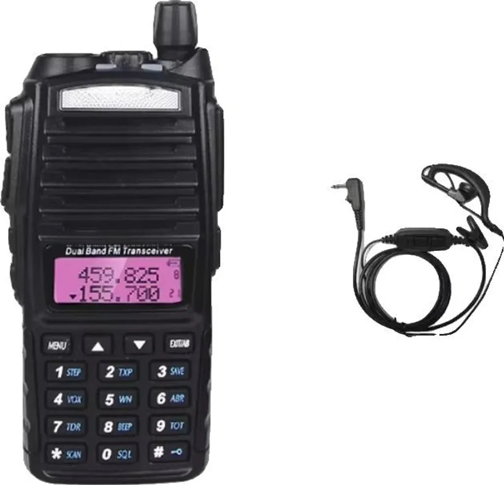 Talkie-walkie rechargeable batterie 2800 mAh IP45 avec écouteur 5W