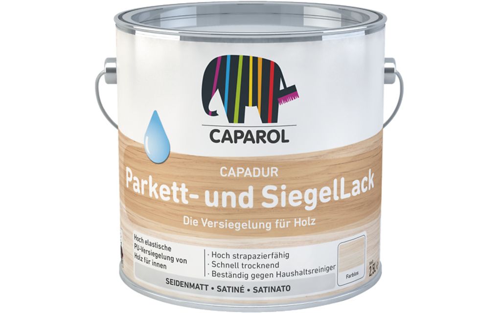 Caparol Capadur Parkett- und Siegellack, seidenmatt, 2,5 Produktbild 