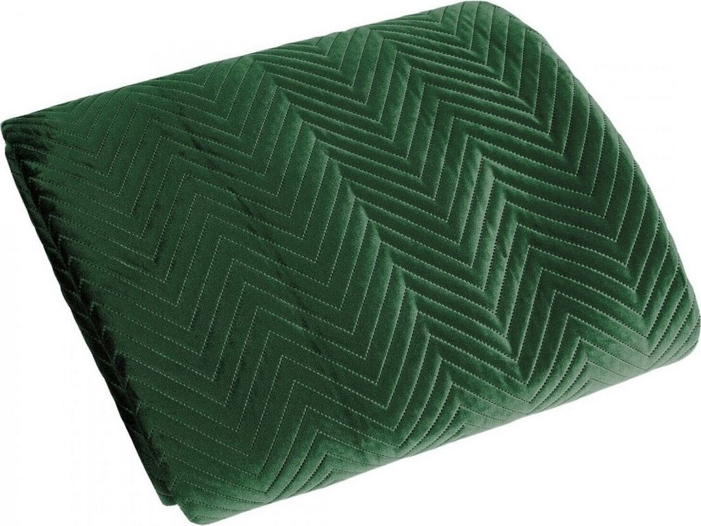 Eurofirany Tagesdecke 200 x 220 cm dunkelgrün Polyester