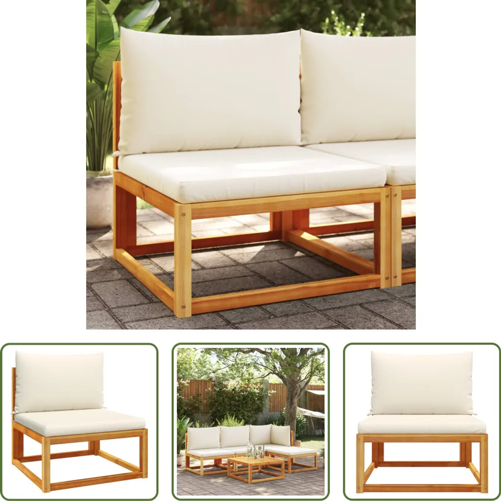 Poltrona Giardino Acacia Massiccia Senza Braccioli | The Living Store