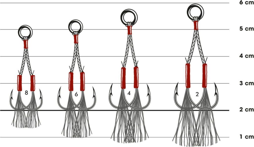 VMC 7122AH Cast & Slow Assist Hook - Zusatzhaken, Größe:Gr. 8