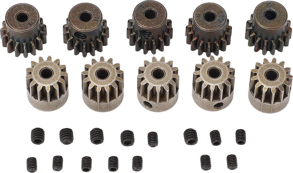 10 Stück 32P Motor Getriebe RC Modellauto Set 13T 15T Stahl für HPI Losi Axial 1/8 1/10