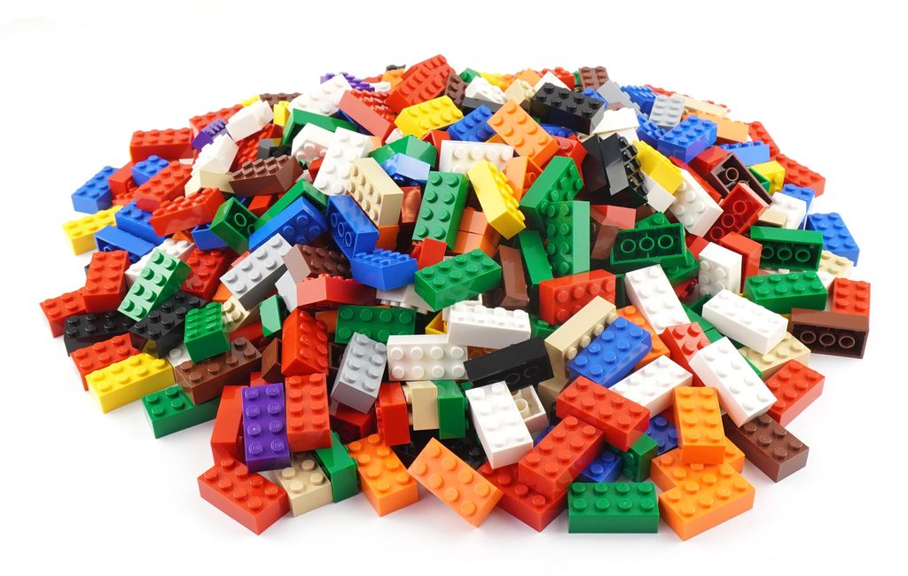 LEGO® 2x4 Steine Bausteine Gemischt Bunt - 3001 NEU! Menge Produktbild 