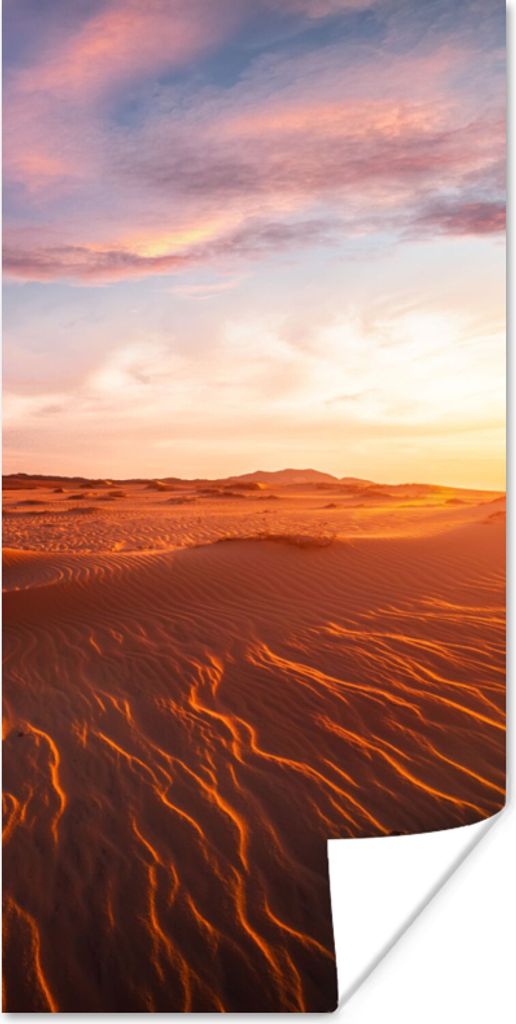 MuchoWow Poster Sand - Landschaft - Himmel - Wüste 80x160 cm - Kinderzimmer