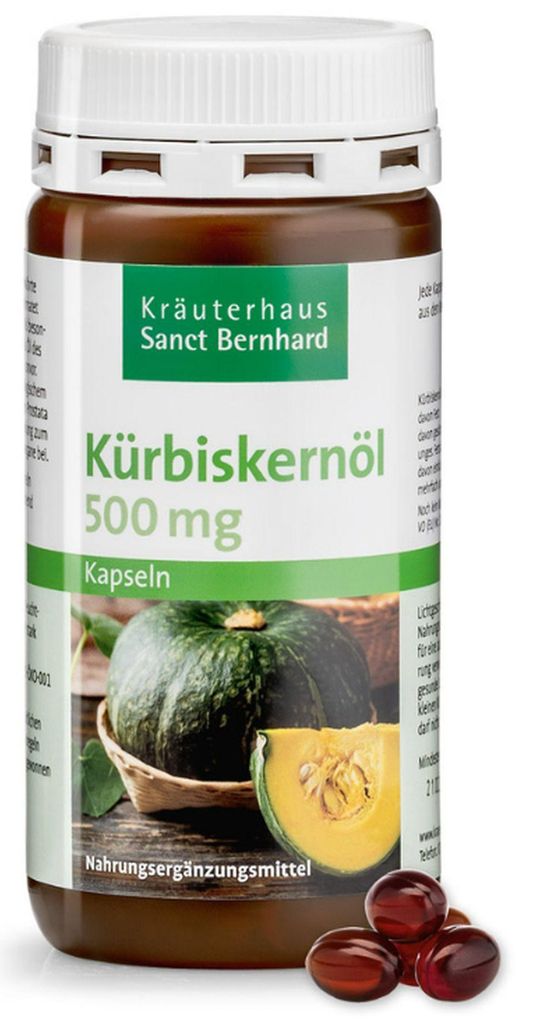 Sanct Bernhard Kürbiskernöl-Kapseln - 150 Kapseln Produktbild 