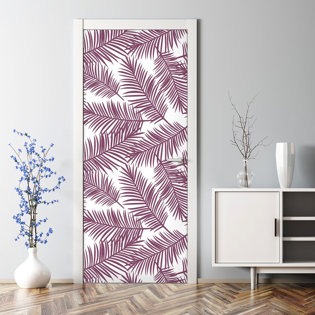 Dekorative Türaufkleber selbstklebend Klebefolie Aufkleber Exotische Hibiskus 70 x 200 cm