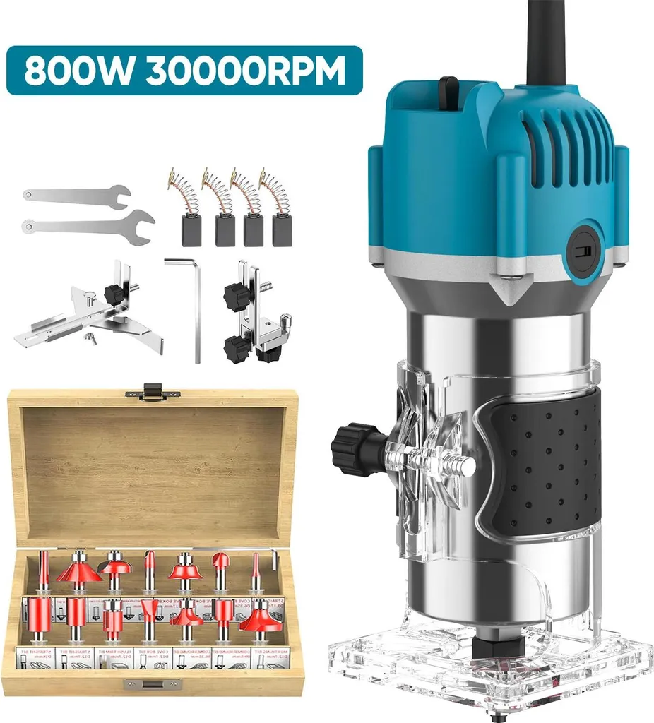 Rifilatore Verticale Professionale 800W Marrone - 30000 RPM Alta Efficienza