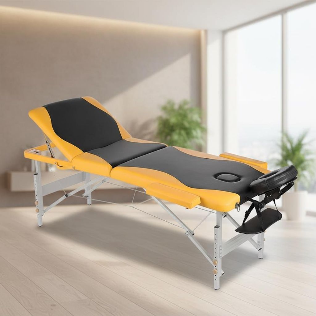 Mucola Massageliege 3 Zonen Massagebank klappbar Produktbild 