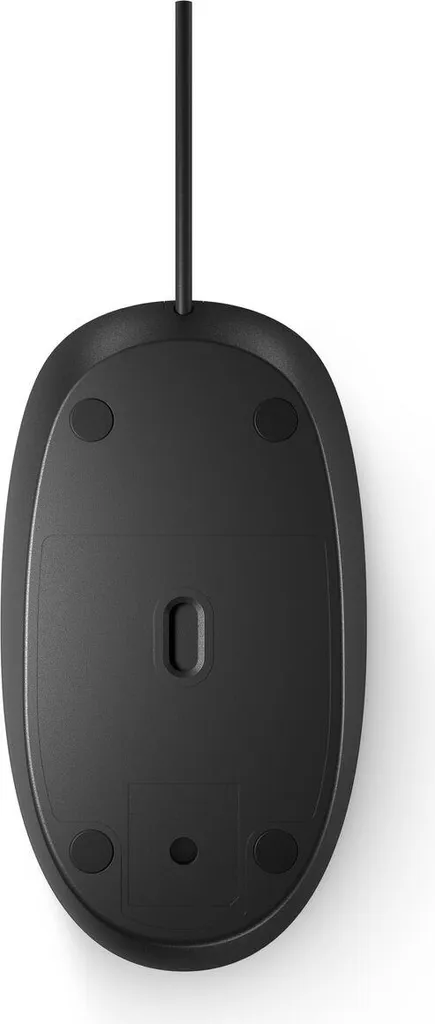 Souris HP 125 Noir confortable avec boutons silencieux et capteur optique