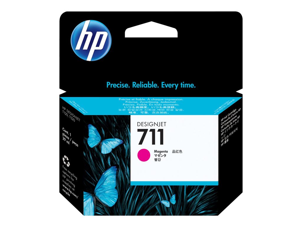 HP 711 Original Tintenpatrone CZ131A, Magenta Produktbild 