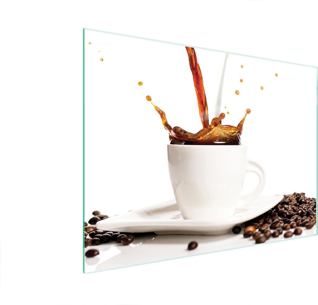 Glasschneidebrett 40x30 Kaffee