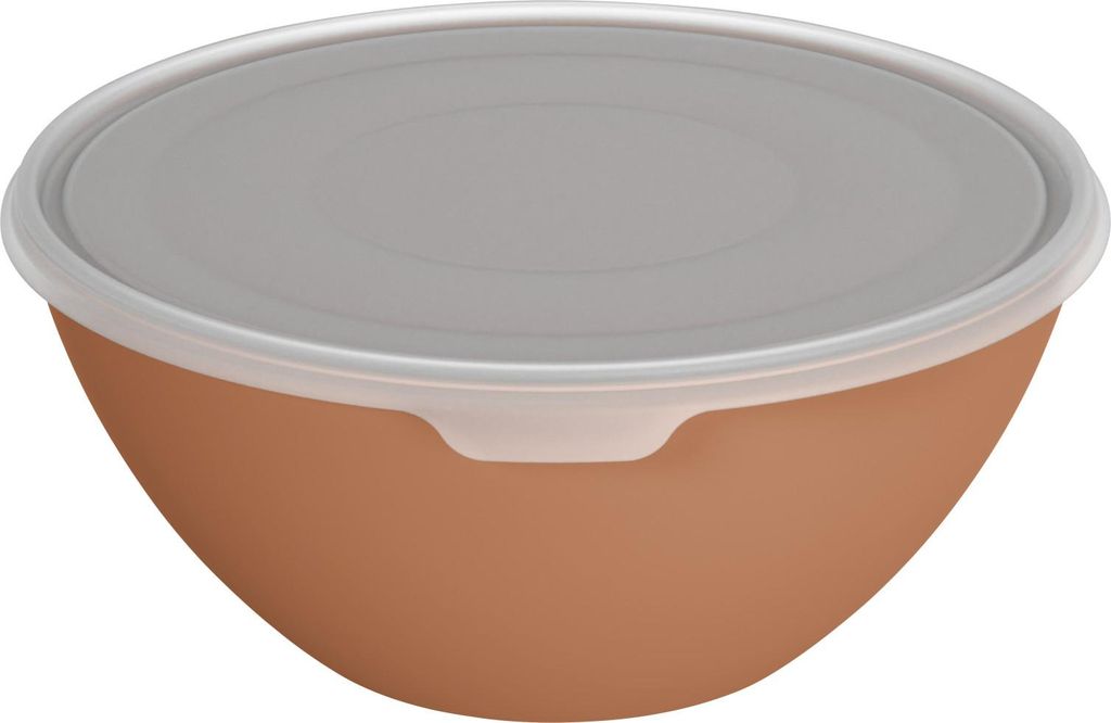 Rotho Schüssel + Deckel Caruba 8 L coral clay