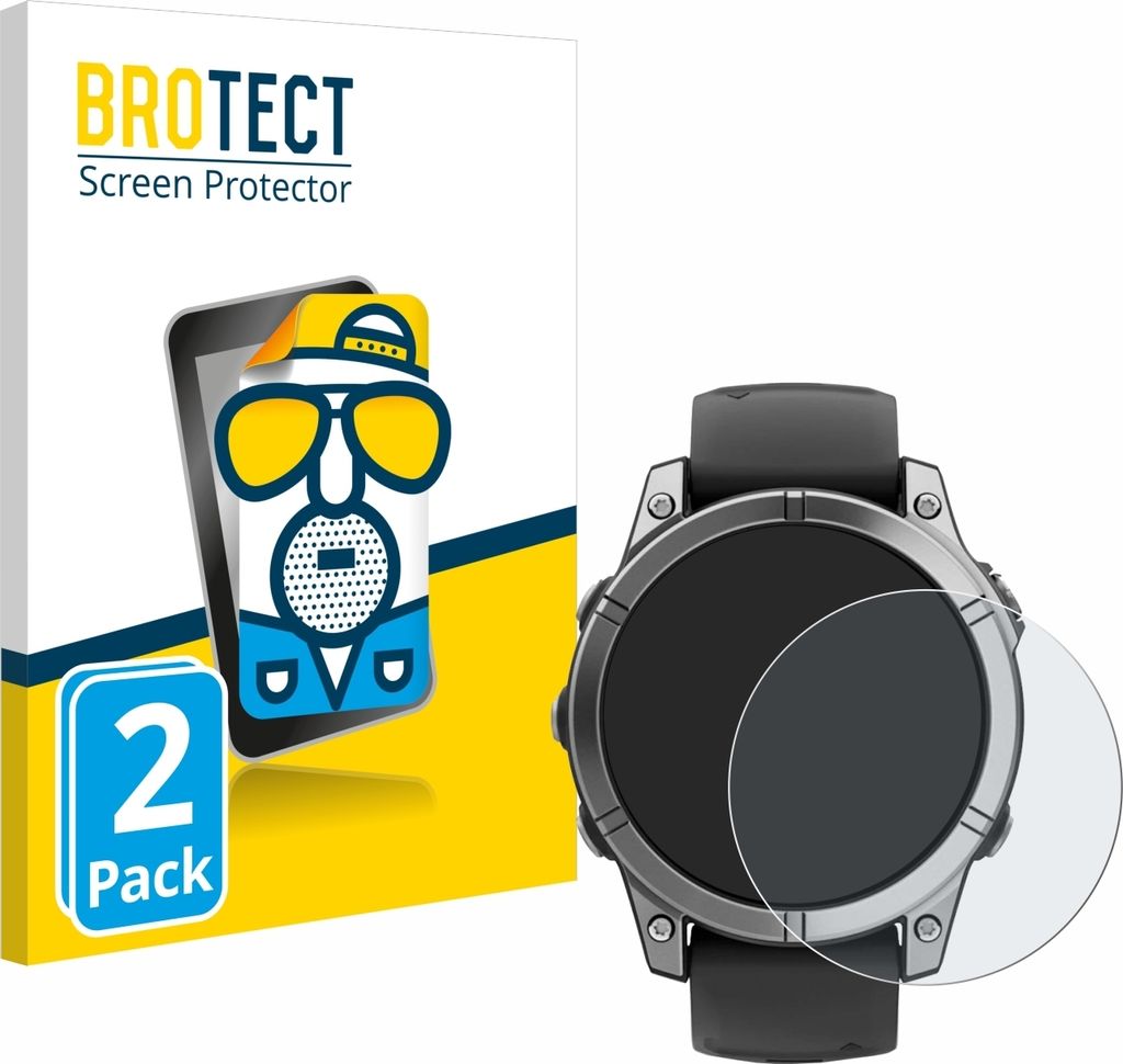 2x BROTECT Schutzfolie für Garmin Fenix E Displayschutz Produktbild 
