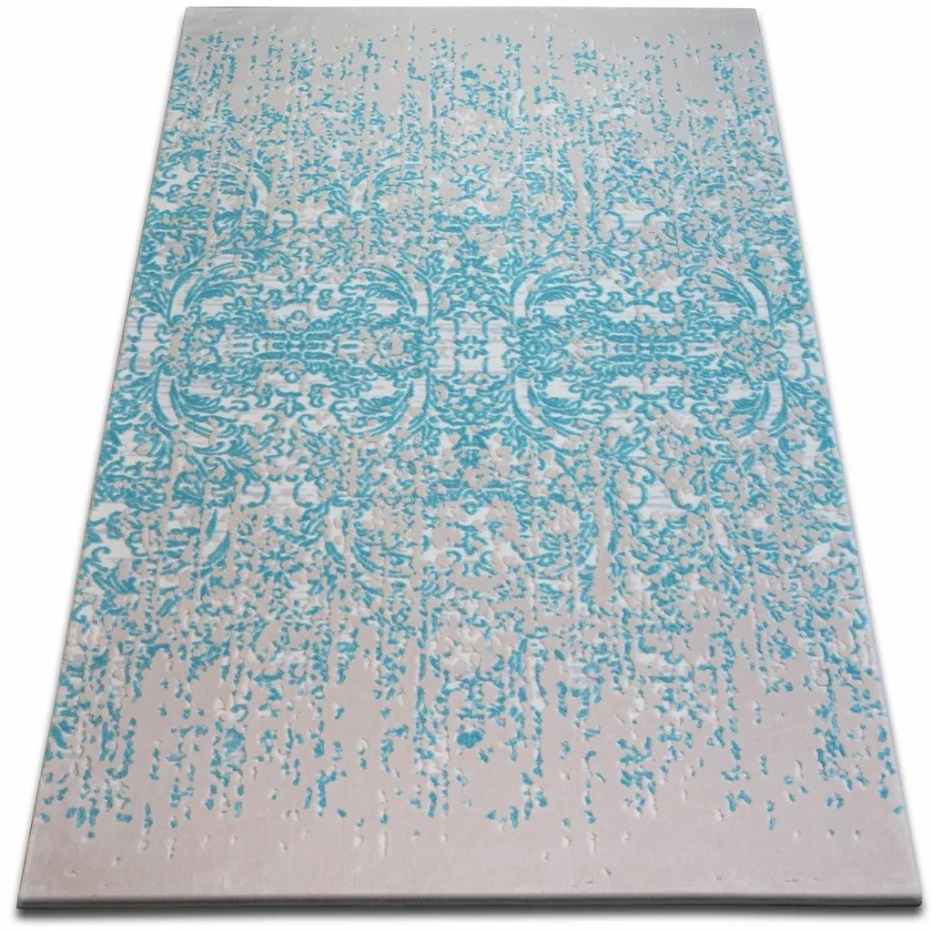 Tapis ACRYLIQUE BEYAZIT 1812 Bleu - Tapis de Salon Bleu 120x180 cm