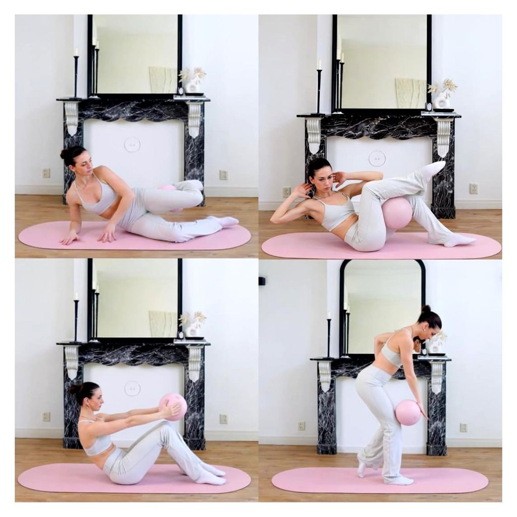 Soft Sculpt Ball - Pilatesball 22-25cm mit mattem Finish und gutem Grip für Core- und Heimtraining