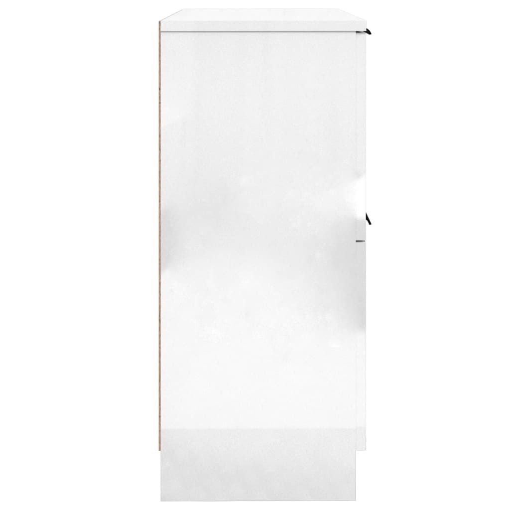 vidaXL Kredens biały wysoki połysk 30x30x70 cm materiał Zdjęcie produktu 7