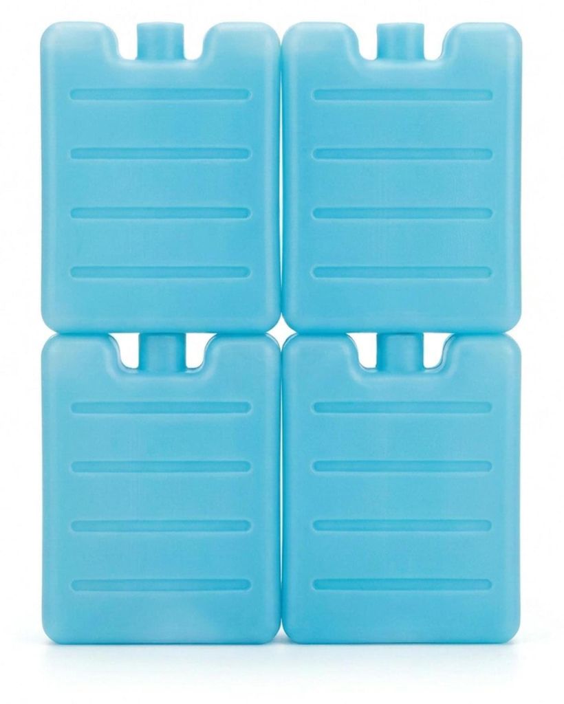 Mini-Kühlakku 4er Set, 100x70x15 mm, Kühlgel gefüllt, Produktbild 