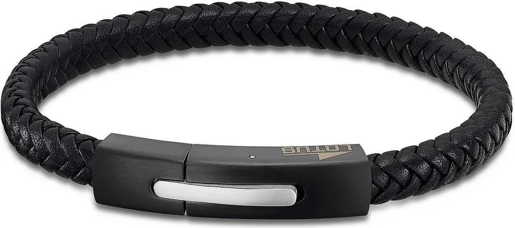 Lotus LS2055-2/2 Bracciale da uomo in pelle nera