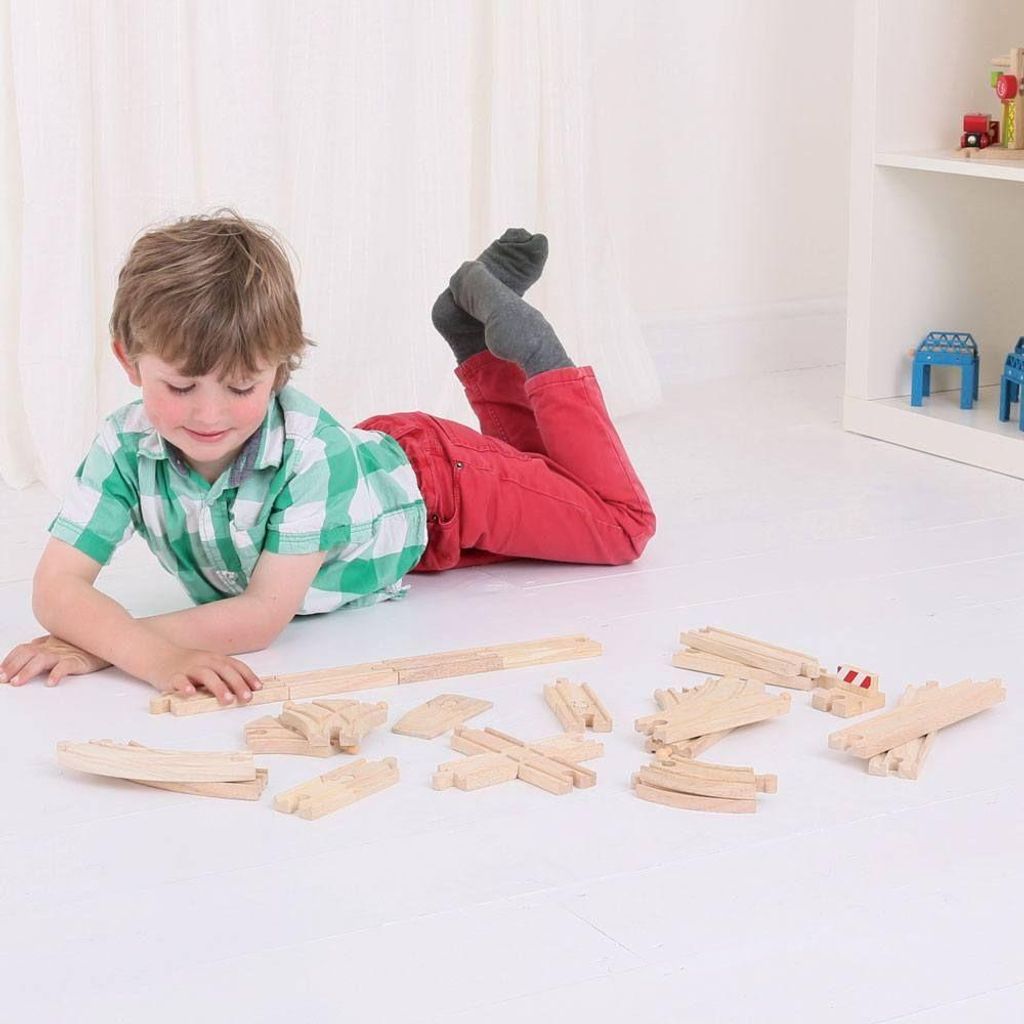 Bigjigs Rail Dřevěné koleje set 25 dílů Obrázek produktu 