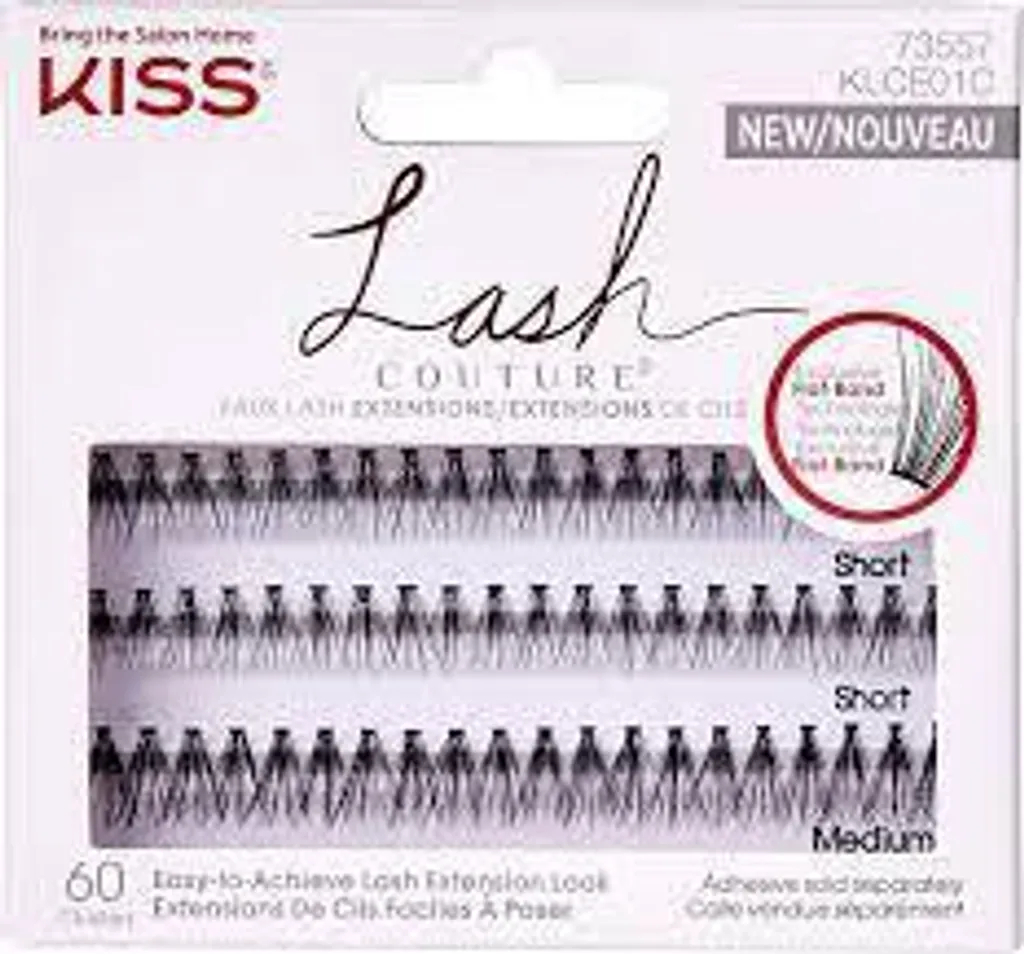 Faux cils en bande Kiss Faux Mink x60 pour un volume russe spectaculaire