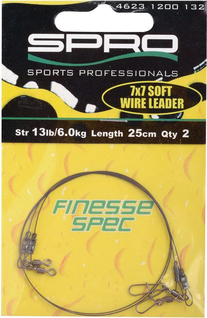 Spro Pike Fighter Finesse Spec 7x7 - 2 Stahlvorfächer, Länge / Tragkraft:50cm - 30lbs - 13.6kg