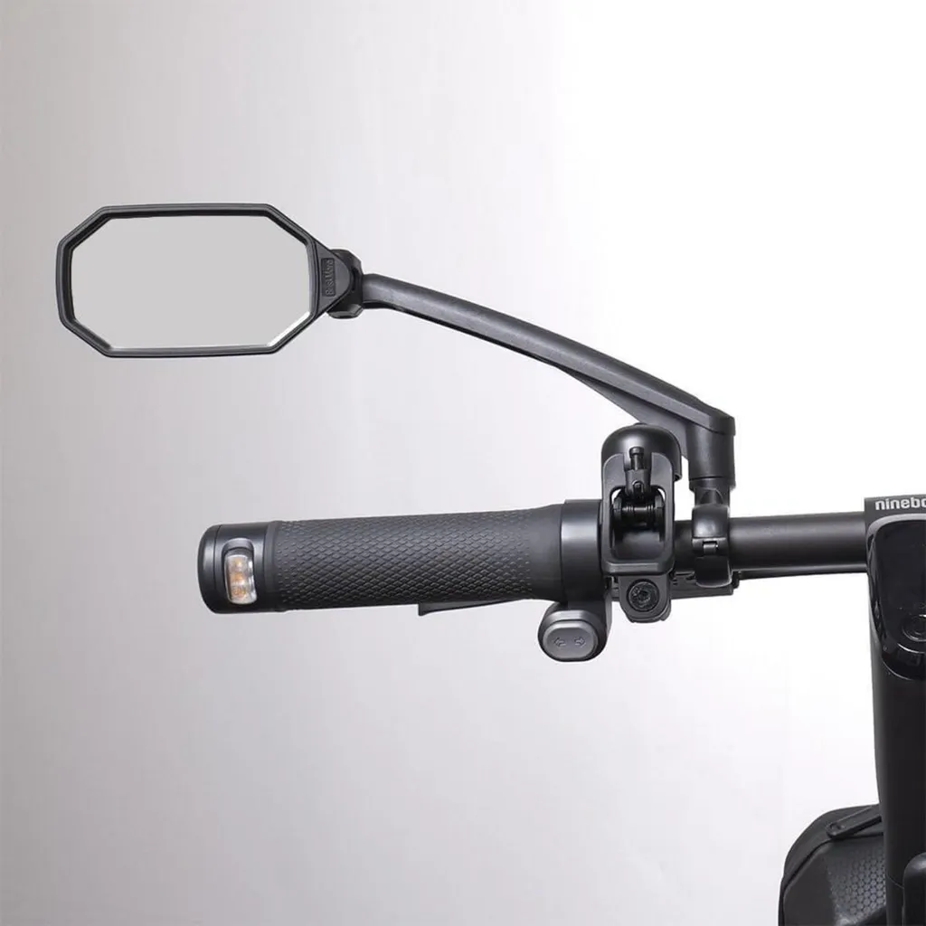 Rétroviseur vélo anti-rayures en verre convexe pour cintre gauche - 2