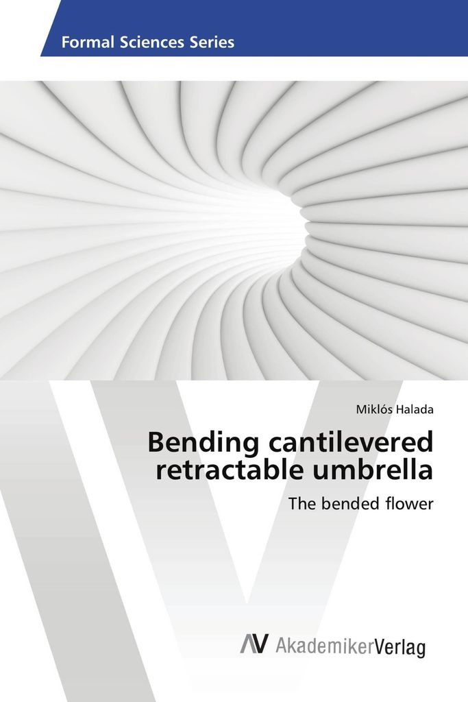 Bending cantilevered retractable umbrella
