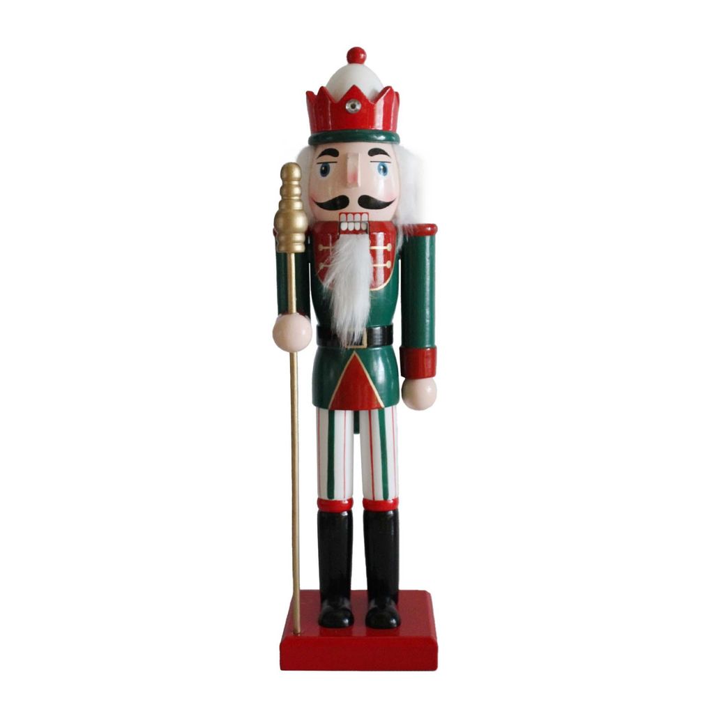 Weihnachtsnussknacker Rebecca Mobili Cereo 35x8x10 Holz Grün Rot Klassisch