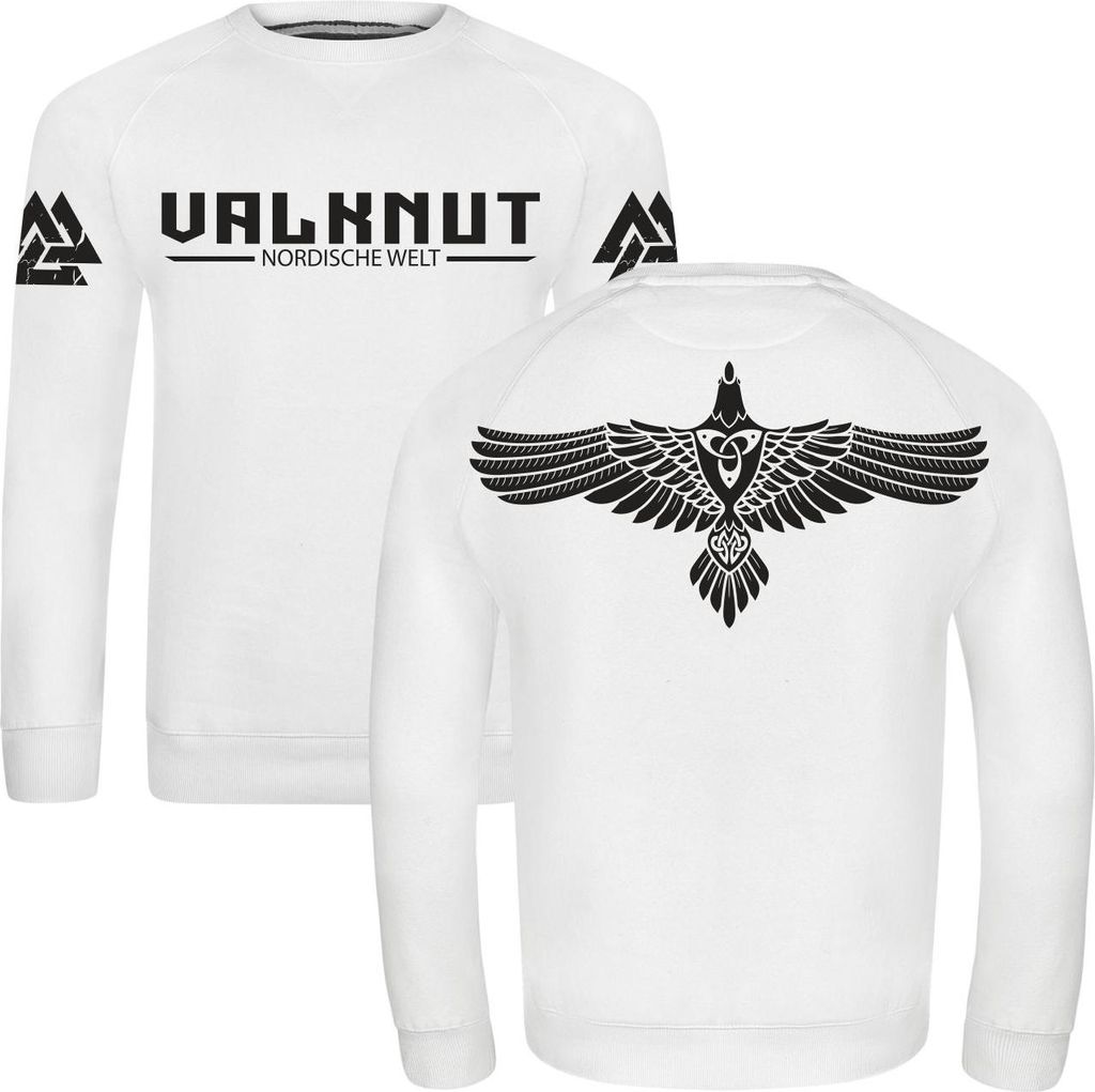 Herren Sweatshirt Valknut BLACK