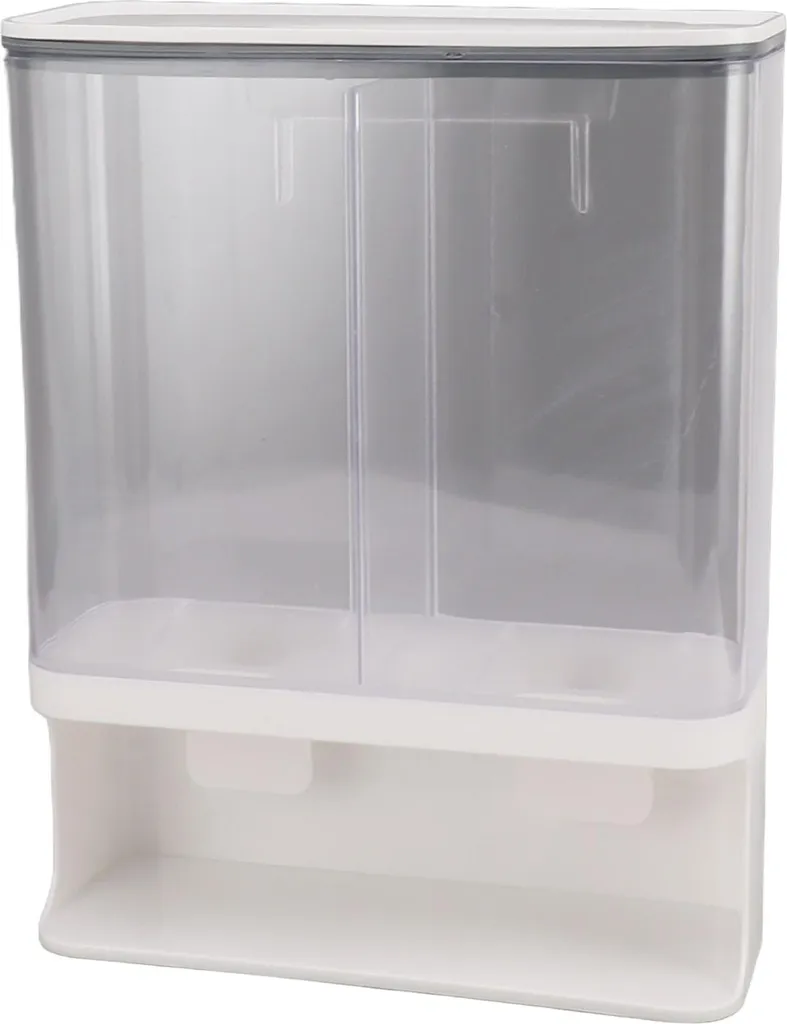 Distributeur de riz mural 3L type presse - Boîte à grains étanche - 4