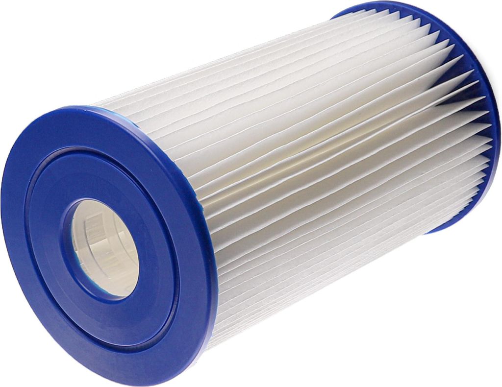 vhbw 6x Filterkartusche kompatibel mit Intex B1, Pumpe 56622, 15100 L Fördermenge Swimmingpool, Filterpumpe - Wasserfilter Blau Weiß