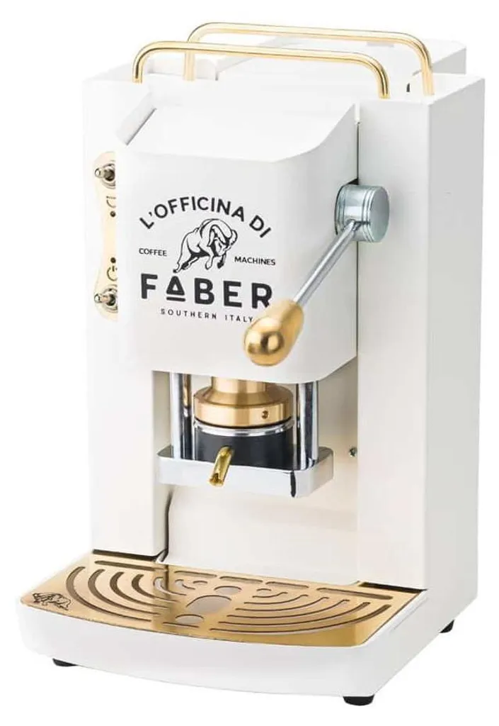 Machine expresso 1.3L Faber Italia PROWHITEBASOTT à dosette compacte