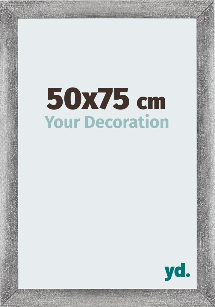 Bilderrahmen, 50x75 cm, Grau Gewischt, MDF, Mura