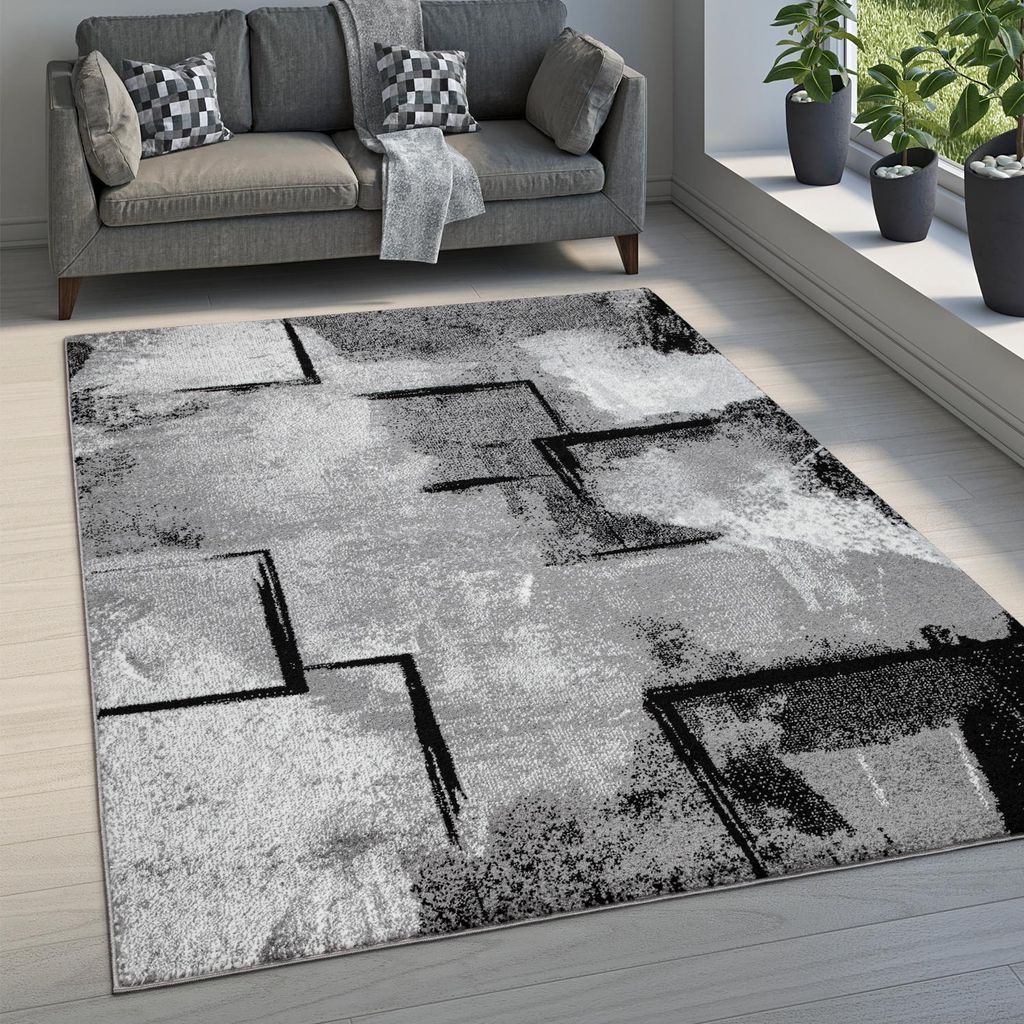 Paco Home Teppich Wohnzimmer Kurzflor Vintage Modernes Produktbild 