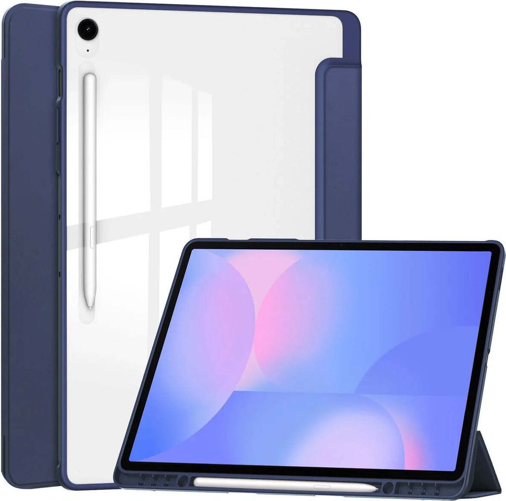 Bizon Case Tab Klar Matt Samsung Galaxy Tab S10 FE+ Plus marineblau