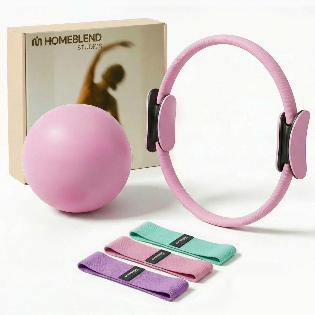 Homeblend Pilates Set 5-teilig – Pink – Pilates Ring, Produktbild 