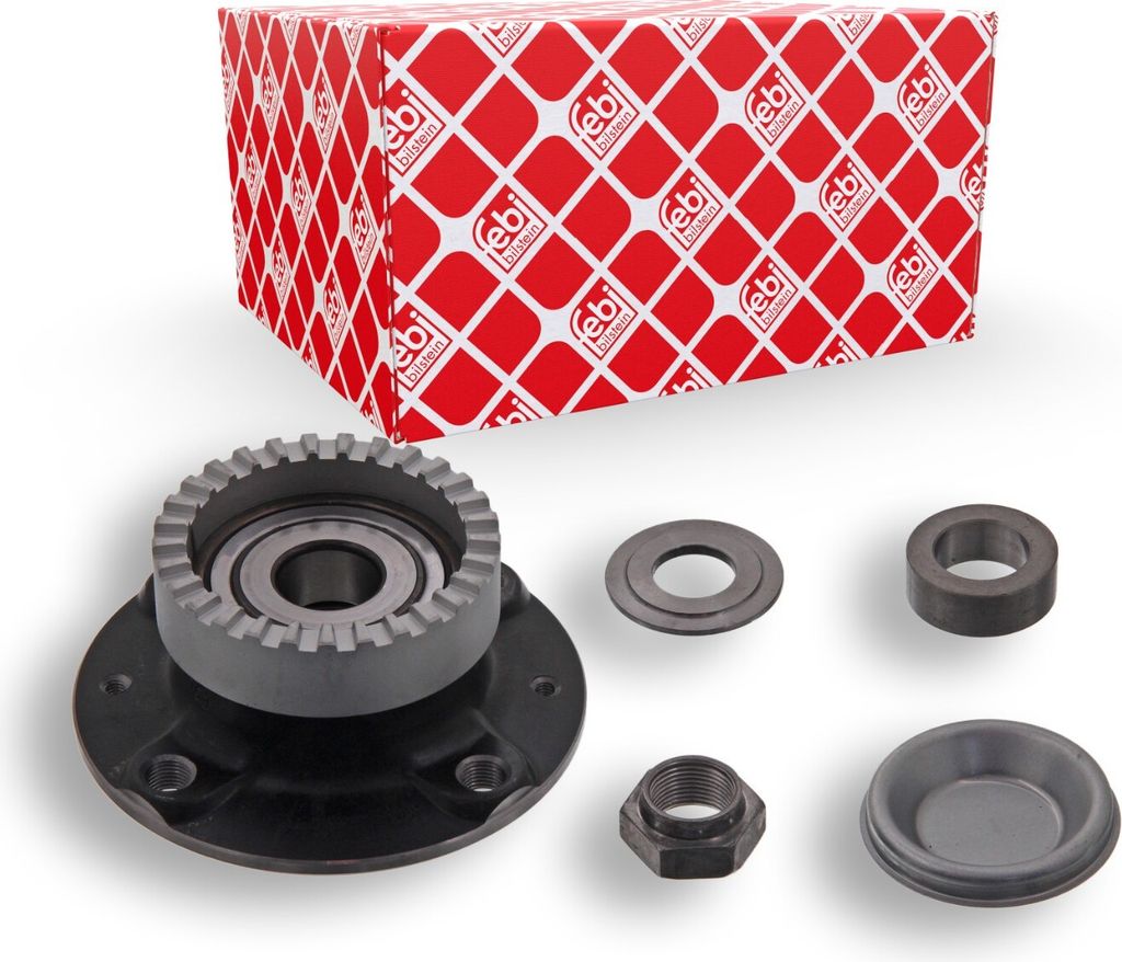 FEBI BILSTEIN Radlagersatz Hinten Links Hinten Rechts passend für PEUGEOT 306 Schrägheck (7A, 7C, N3, N5) Schrägkugellager 129mm 31184