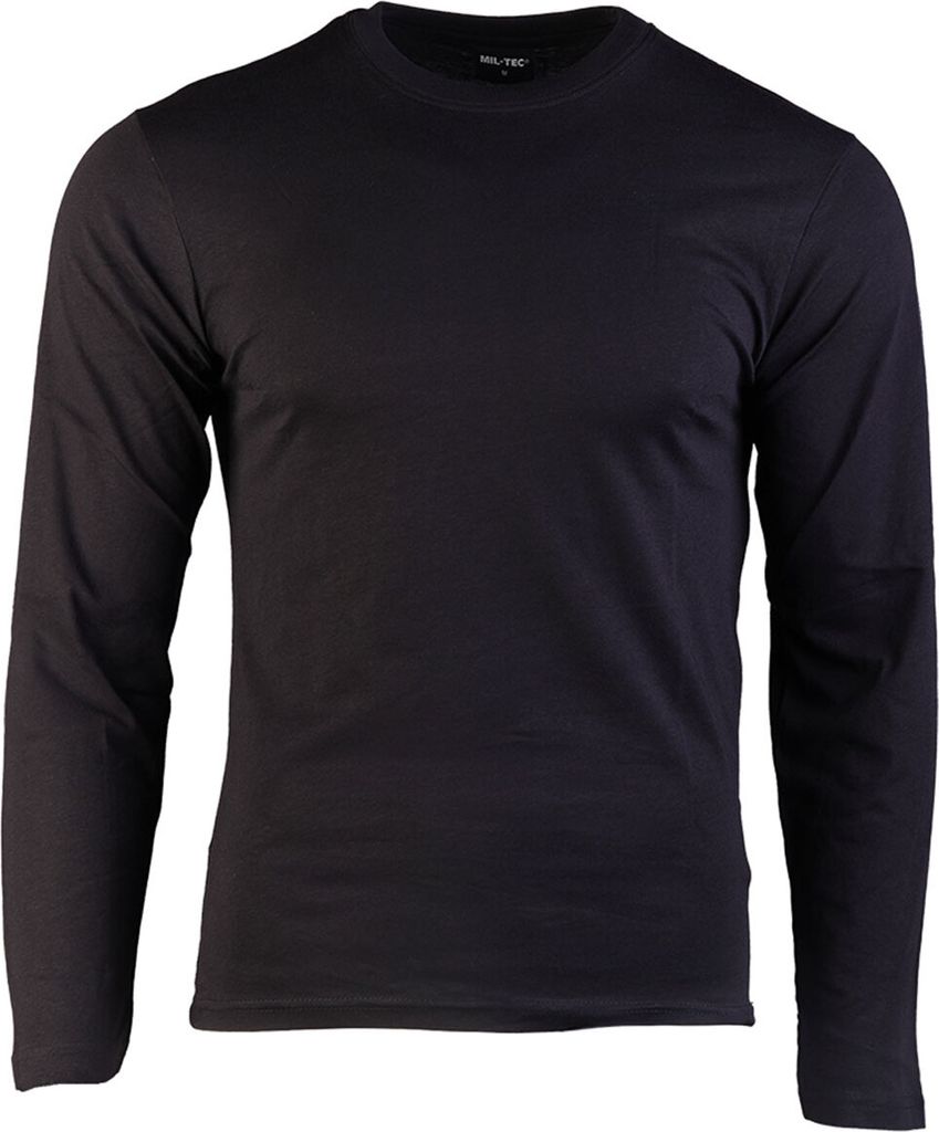 Langarmshirt schwarz, XL