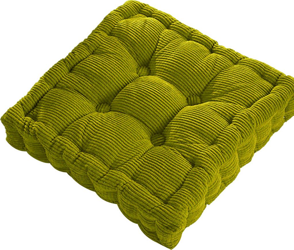 Kissenkissen dicke weiche 40 x 40 cm Stuhl Sitzzimmer Tatami -Matte für die Heimdekoration-Grün