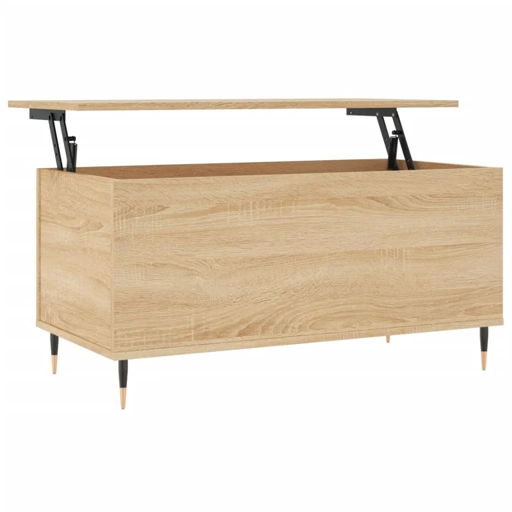 Tavolino Salotto Moderno Rovere Sonoma 90cm - Offerta Online Imperdibile