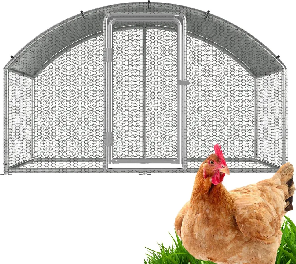 Offerta Pollaio Izrielar 3x2x2m: Recinto Esterno in Acciaio Galvanizzato