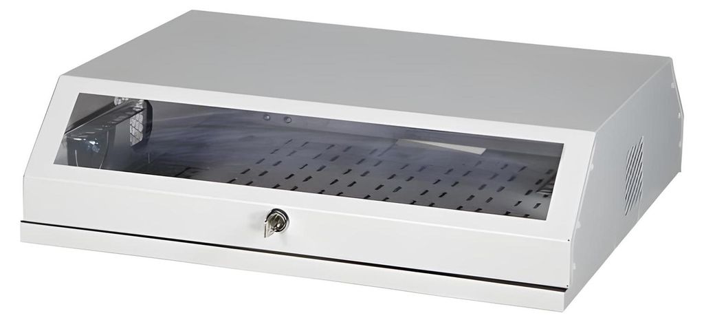 EFB 48,26cm 19Zoll 3HE vertikal 5 HE horizontal Wandgehaeuse Schrank Verteiler RAL9005 SCHWARZ
