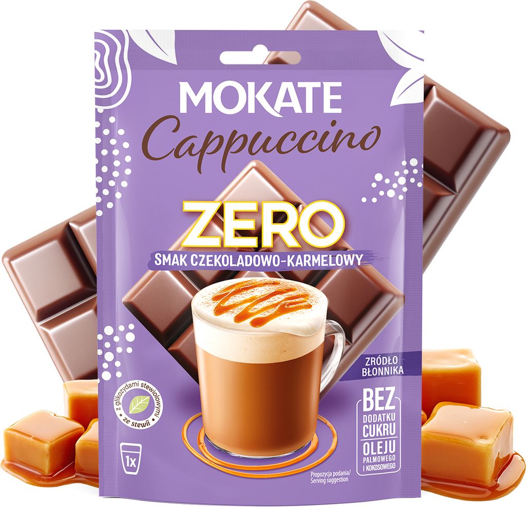 Mokate Cappuccino kávový nápoj s čokoládou a karamelom 20 g Obrázok produktu 