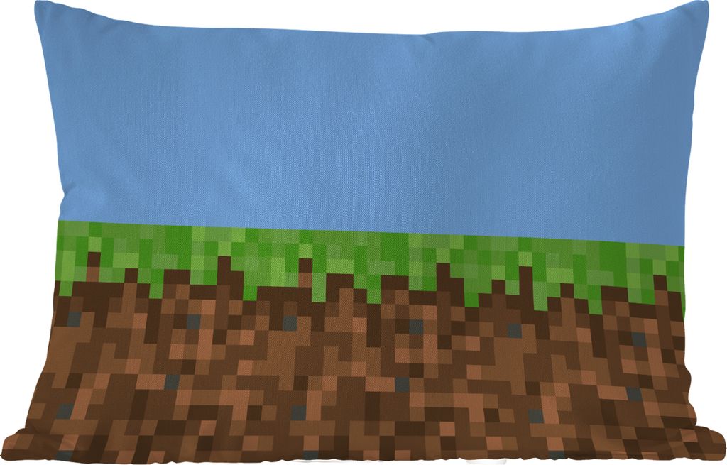 MuchoWow Outdoor Kissen - Pixel - Spiele - 60x40 cm - Wetterfest - Lounge Kissen - Zierkissen - Kissen für Innenräume