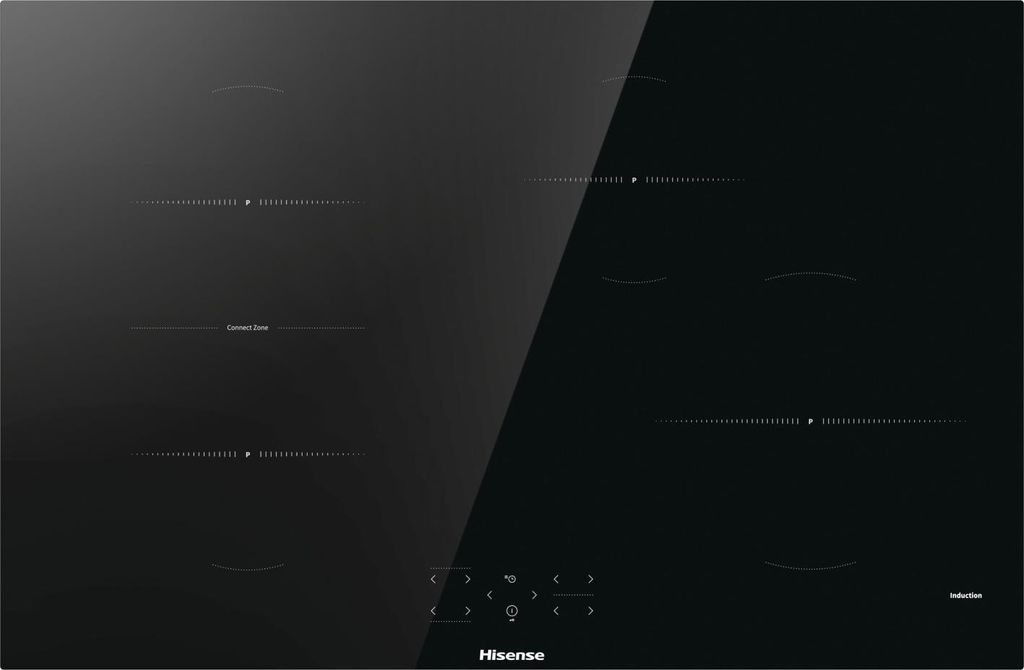 Hisense HI8421BSC Einbau-Induktionskochfeld, 80 cm, 4 Brenner, Schwarz