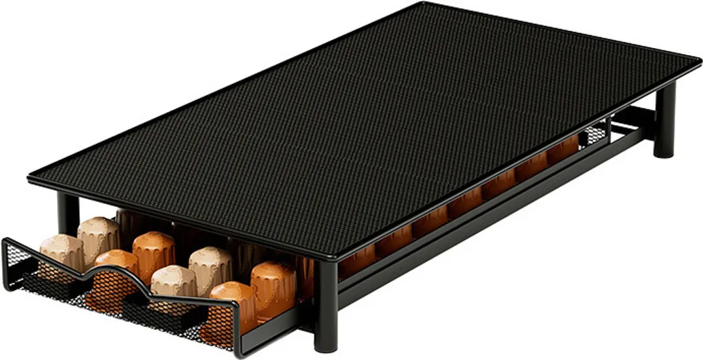 Tiroir porte-capsules Nespresso anti-vibration, stockage 40 dosettes