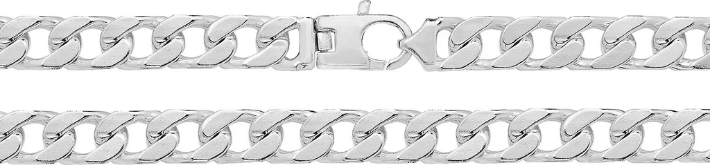 Chaîne Argent 925 Homme Inoxydable 10mm - Collier Robuste 51cm Durable