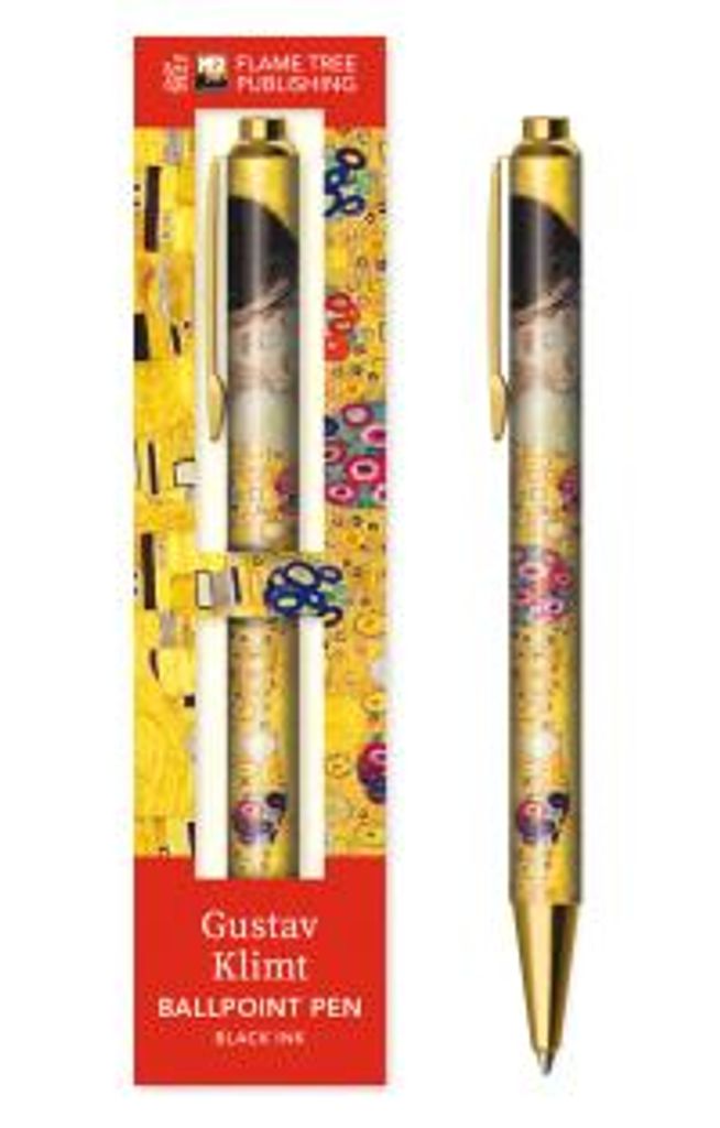 Premium Kugelschreiber: Gustav Klimt, Der Kuss Produktbild 