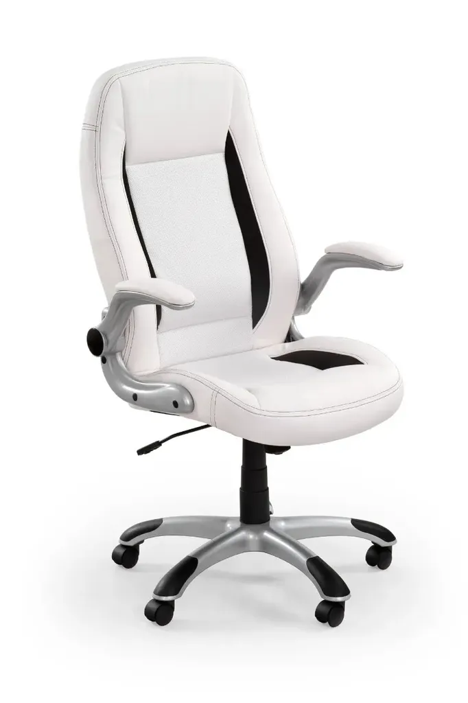 Siège de salon Fauteuil Saturne pivotant avec revêtement velours bleu